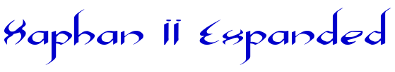 Xaphan II Expanded 字体